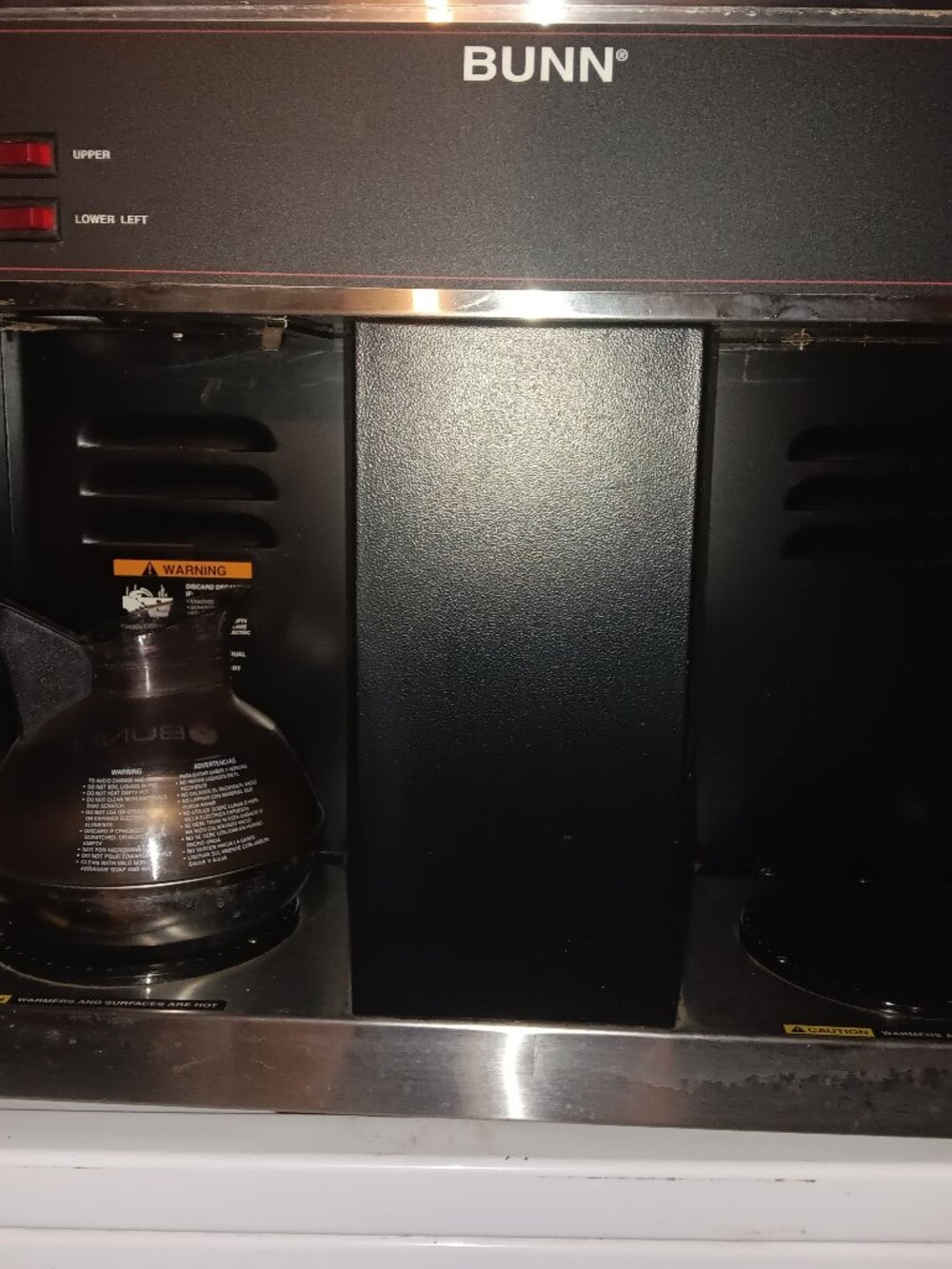 Commercial Bunn 3 burner VPS Black Low Profile (Model: UPS, Black-Ltd SW)